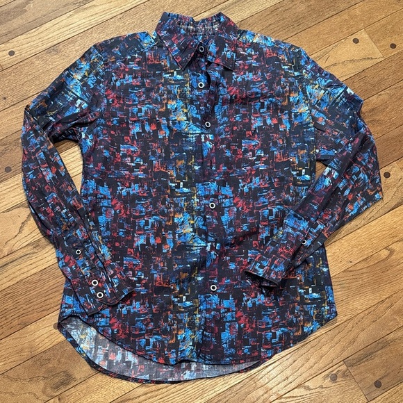 Robert Graham Multicolor Abstract Button Down Shirt - Picture 1 of 2
